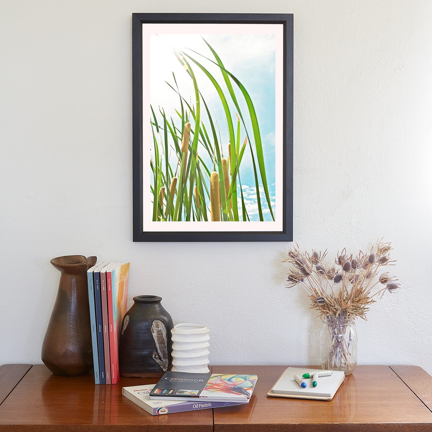 Pastel Reeds Nature Photography in Arizona Canyon Wetlands Cienega