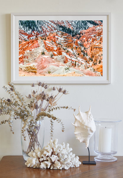 Utah Landscape Fine Art Print with Cedar Breaks in Winter