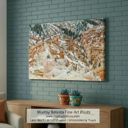 Utah Landscape Fine Art Print with Cedar Breaks in Winter