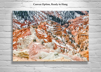 Utah Landscape Fine Art Print with Cedar Breaks in Winter