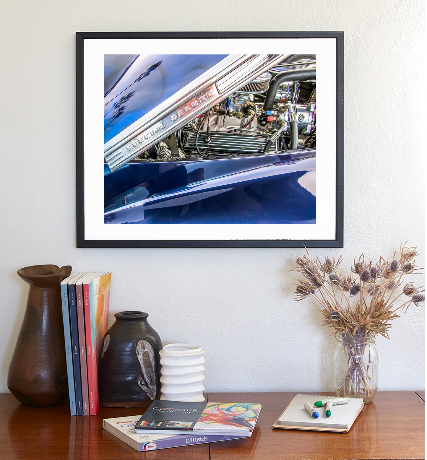 Vintage 1941 Chevy Special Deluxe Hot Rod – Classic Car Art Print