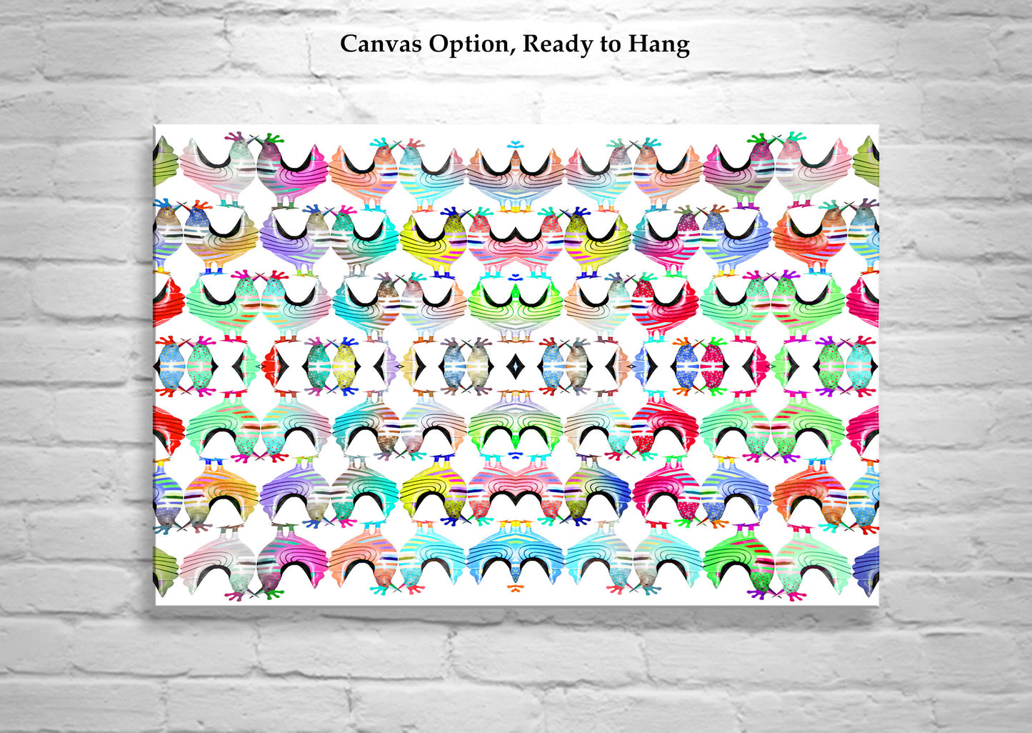 Whimsical Chicken Art Print for Kids Nursery Wall Decor