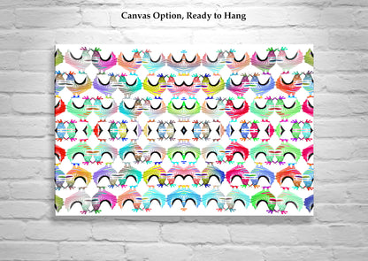 Whimsical Chicken Art Print for Kids Nursery Wall Decor