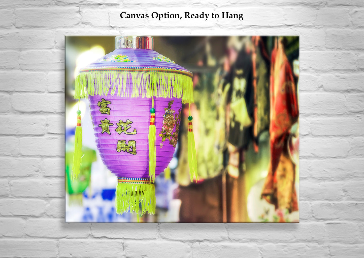 Chinatown San Francisco Chinese Lantern as Bright Bold Colorful Wall Decor