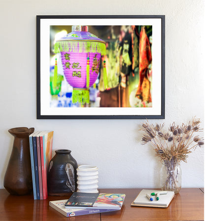 Chinatown San Francisco Chinese Lantern as Bright Bold Colorful Wall Decor
