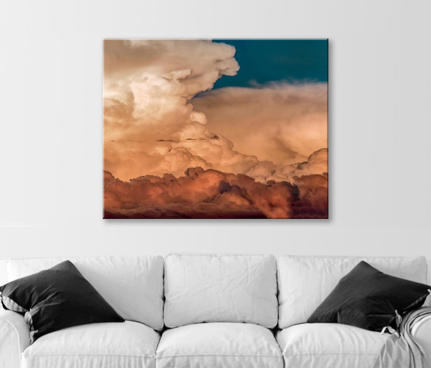 Tucson Desert Monsoon Storm Art Print – Dramatic Thunderhead Clouds Photo