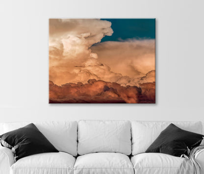 Tucson Desert Monsoon Storm Art Print – Dramatic Thunderhead Clouds Photo