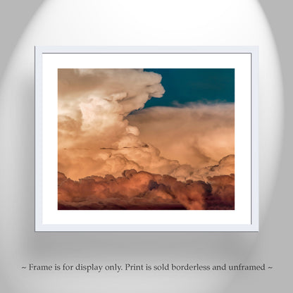 Tucson Desert Monsoon Storm Art Print – Dramatic Thunderhead Clouds Photo