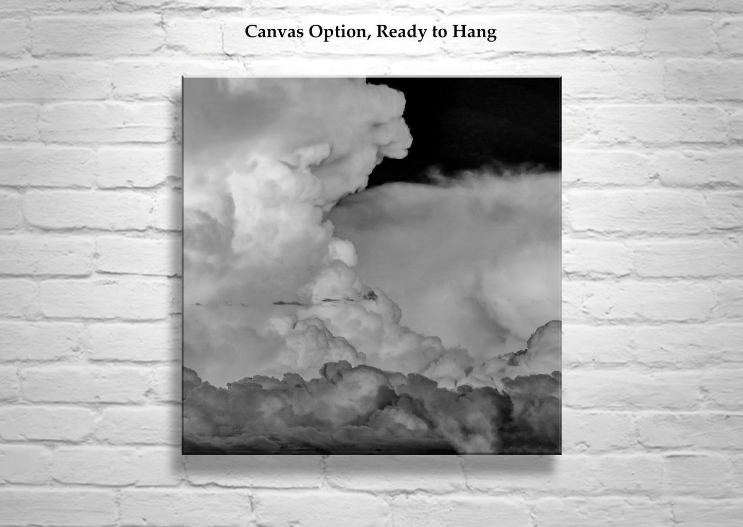 Desert Storm Cloud Art in Dramatic Black & White at Tucson Arizona