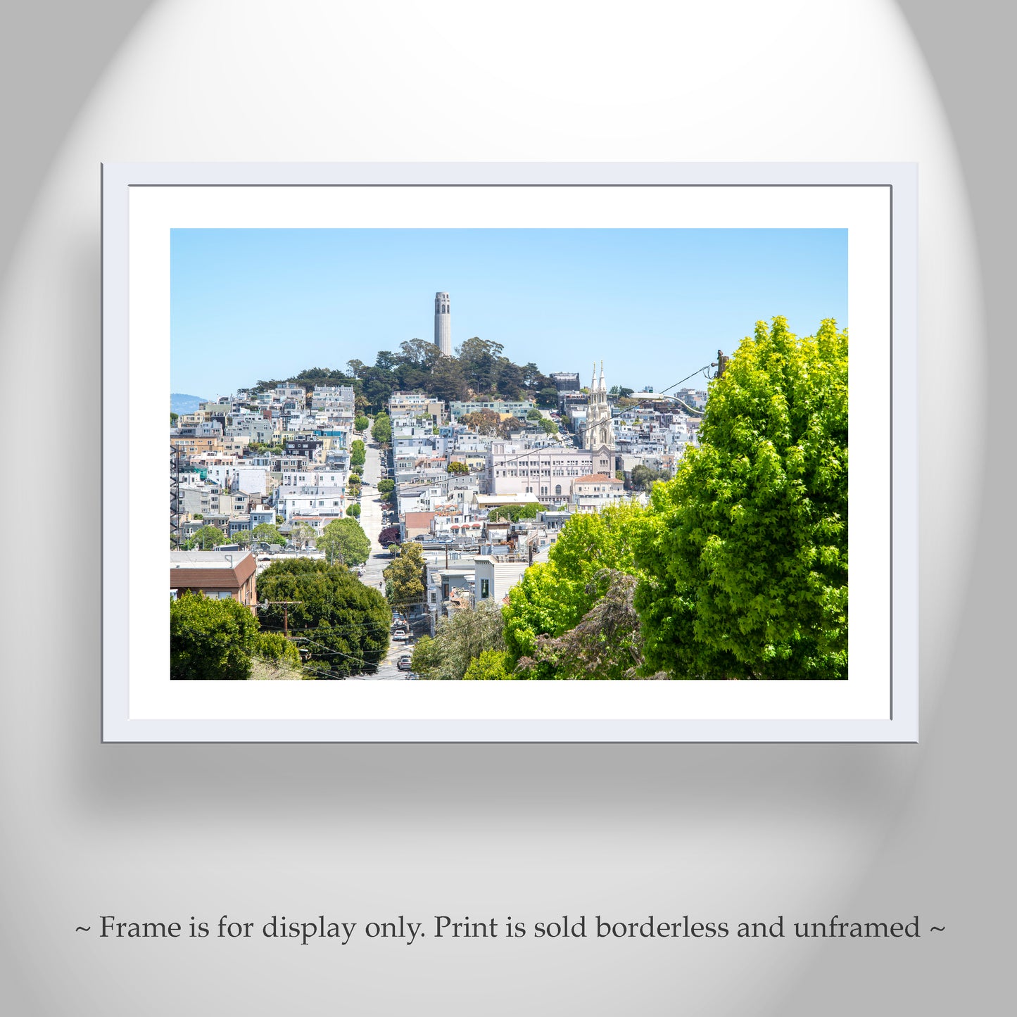 San Francisco Lombard Street Wall Art Photography with Coit Tower