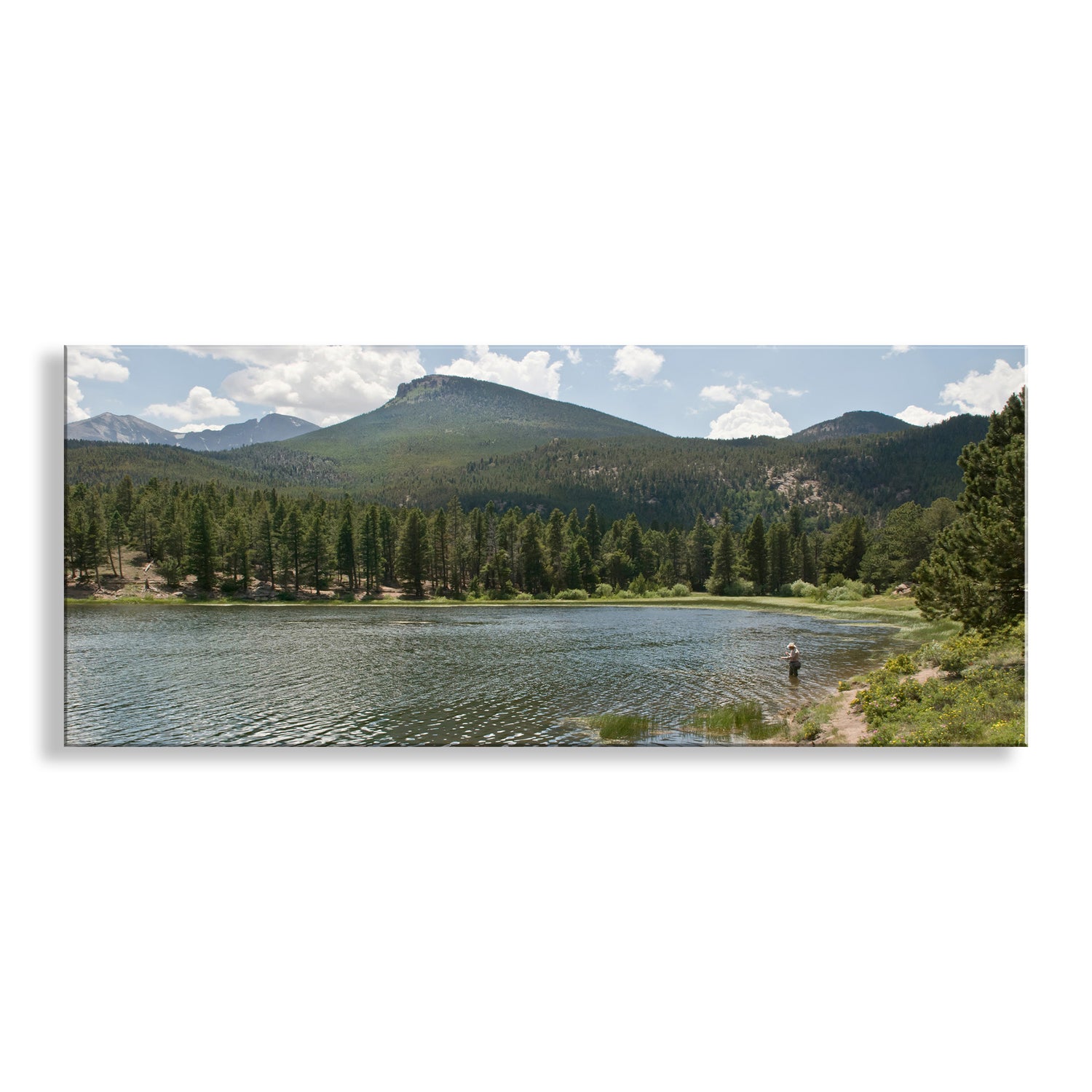 A Colorado Rocky Mountains lake in all its splendor. I captured this classic western picture in the magnificent Rocky Mountain National Park at Lily Lake. Original, unique signed art by Murray Bolesta!