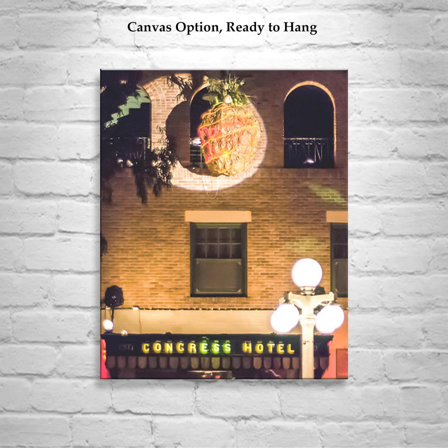 Tucson Arizona Hotel Congress at Night Wall Photo Art Print