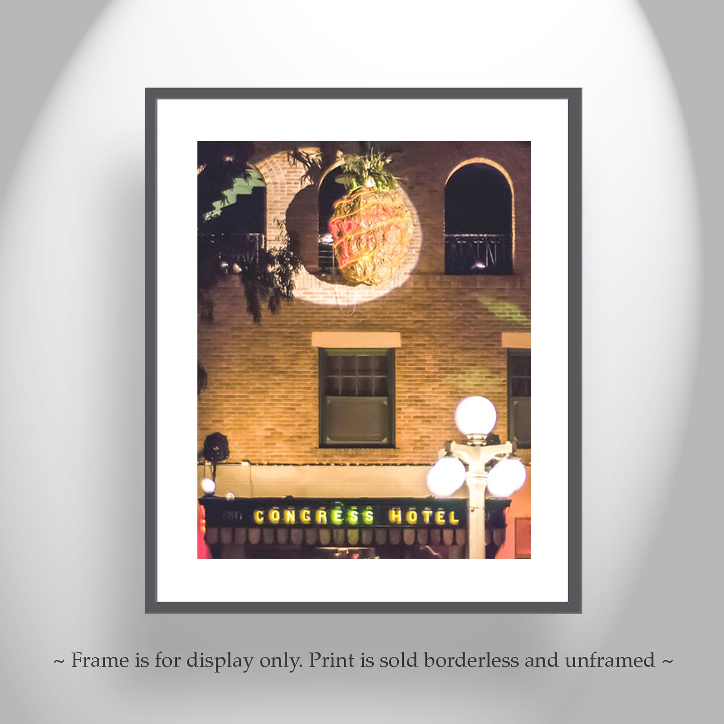 Tucson Arizona Hotel Congress at Night Wall Photo Art Print