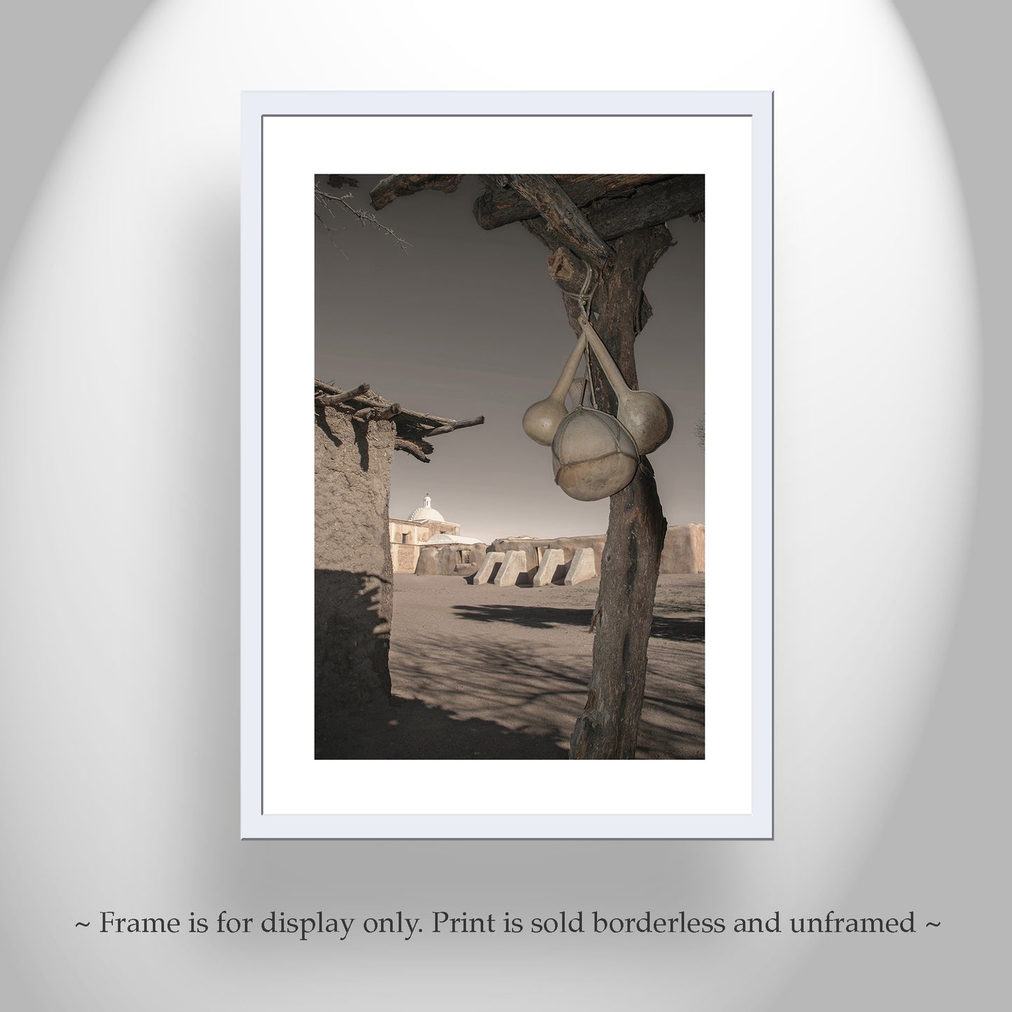 Historic Church Art | Tumacacori Mission and Ocotillo Ramada with Gourds