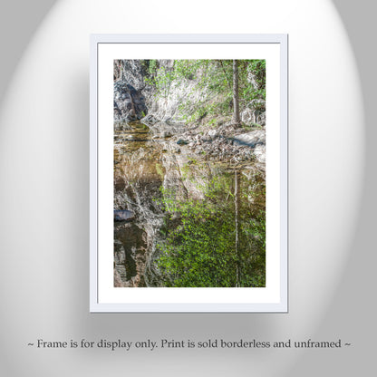 Fine Art Nature Print | Wilderness Canyon Creek Water Reflections