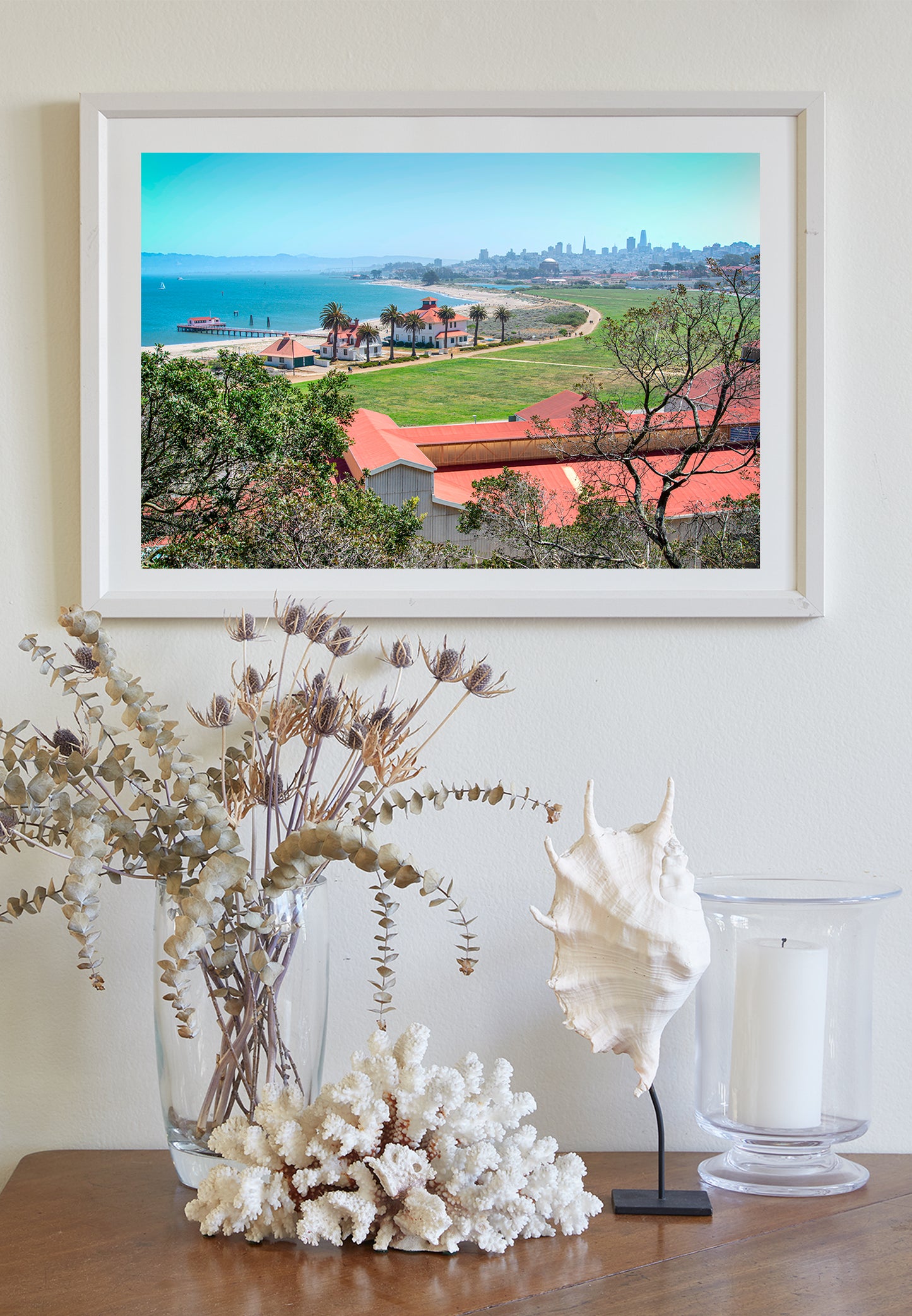 Presidio Crissy Field San Francisco Landscape Art Print on Framed Canvas