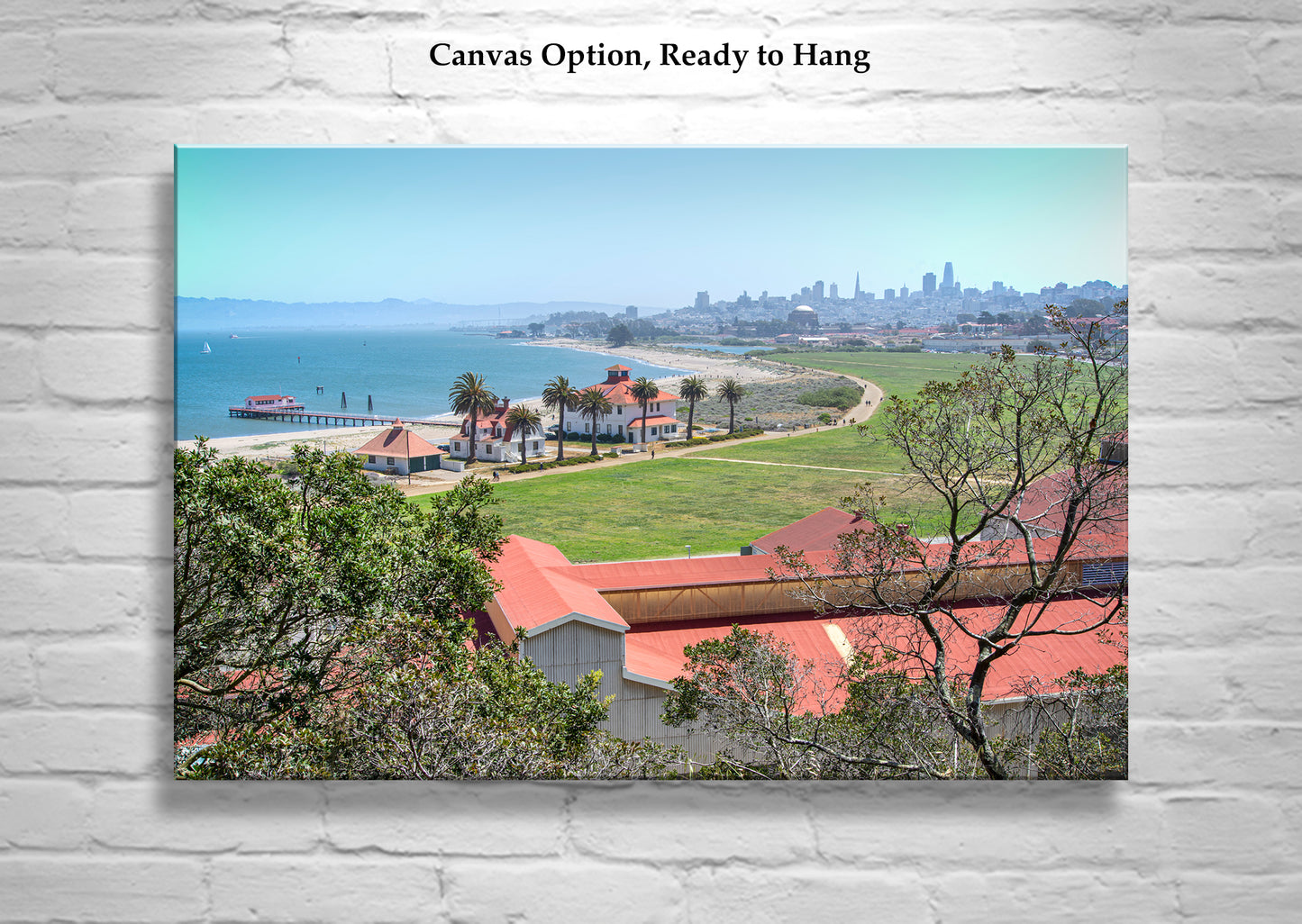 Presidio Crissy Field San Francisco Landscape Art Print on Framed Canvas