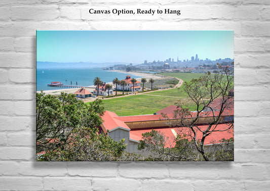 Presidio Crissy Field San Francisco Landscape Art Print on Framed Canvas