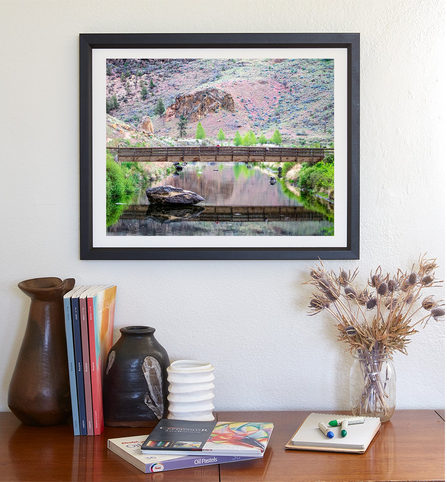 Crooked River Smith Rock State Park Oregon Landscape Art Print