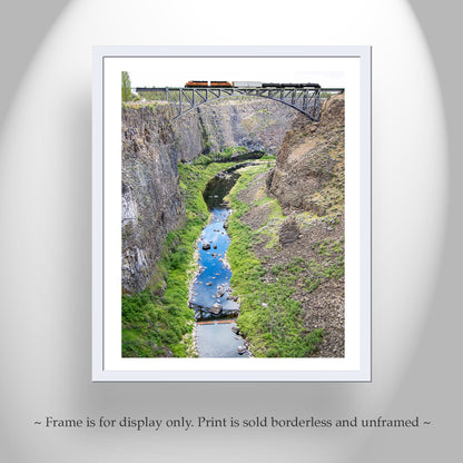 Crooked River Gorge Bend Oregon Railroad Art | Western Canyon Landscape