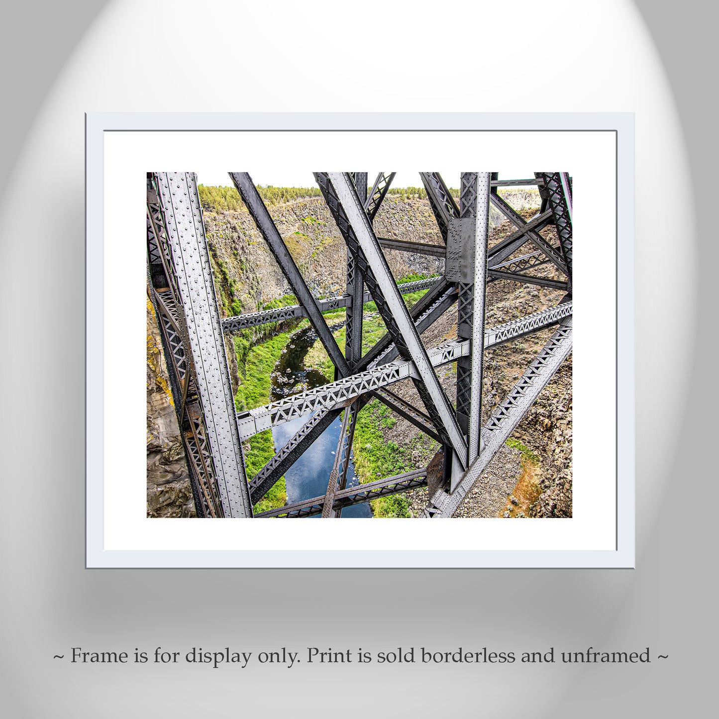 Bend Oregon Art Print Gift with Crooked River Railroad Trestle
