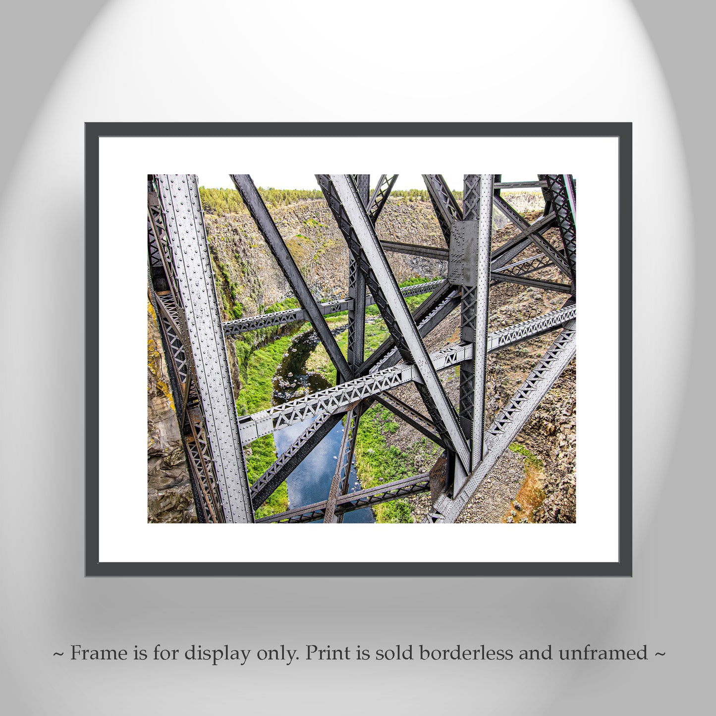 Bend Oregon Art Print Gift with Crooked River Railroad Trestle