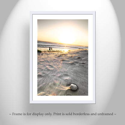 Jalama Beach Wall Art with Pacific Ocean Sunset as Wall Decor