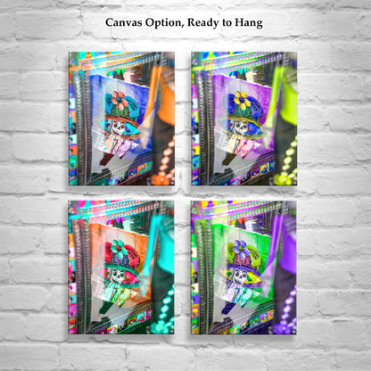 Day of the Dead Tucson Abstract Art Prints | Discounted Wall Decor Set of 4