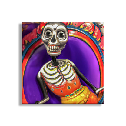 My cool colorful Day of the Dead digital art! In Spanish: El Día de los Muertos. It is a holiday celebrated in Mexico and by Latin Americans living in the United States and Canada. The holiday focuses on gatherings of family and friends to pray for and remember friends and family members who have passed. Original, unique signed art by Murray Bolesta!