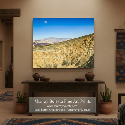 Death Valley Desert Art with Ubehebe Crater Volcanic Landscape