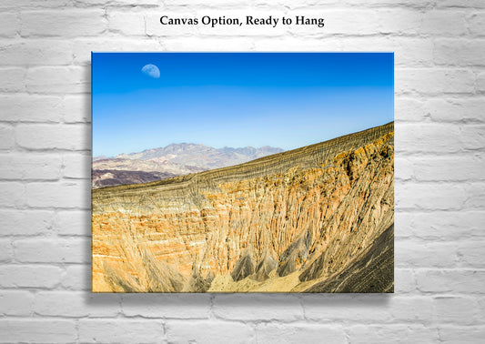 Death Valley Desert Art with Ubehebe Crater Volcanic Landscape
