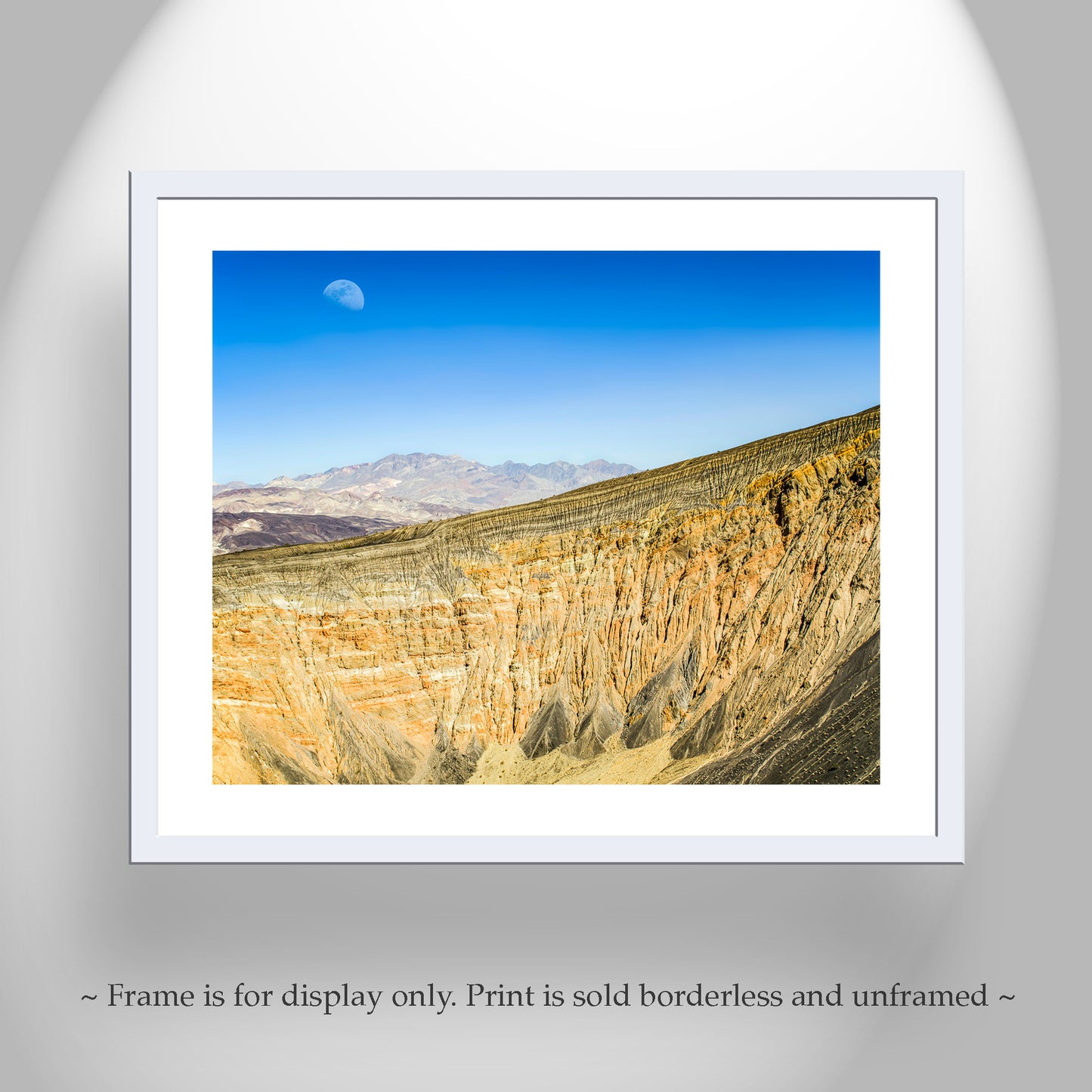 Death Valley Desert Art with Ubehebe Crater Volcanic Landscape