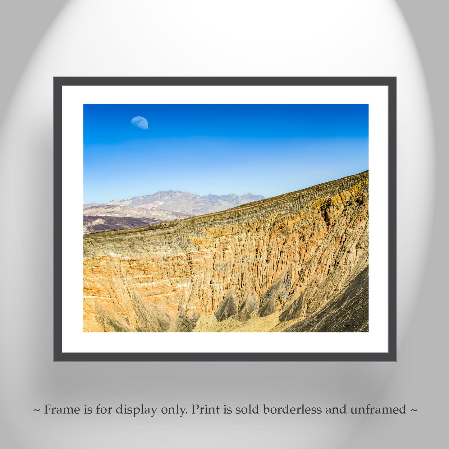 Death Valley Desert Art with Ubehebe Crater Volcanic Landscape
