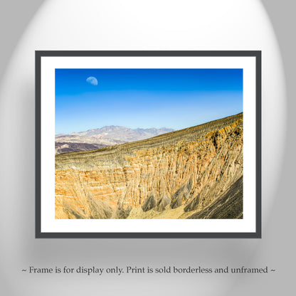 Death Valley Desert Art with Ubehebe Crater Volcanic Landscape