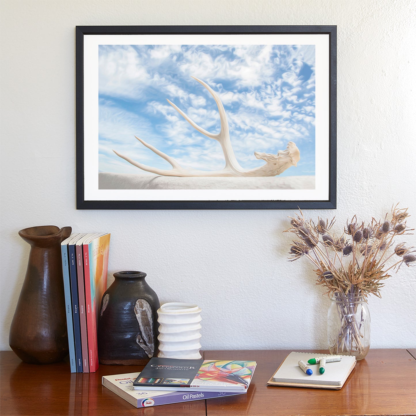 Surreal Photography – Deer Antler & Sky Wall Art | Tucson Arizona