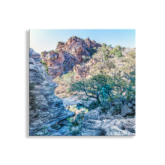 Desert Canyon Wall Decor in Southern Arizona on Square Art Print