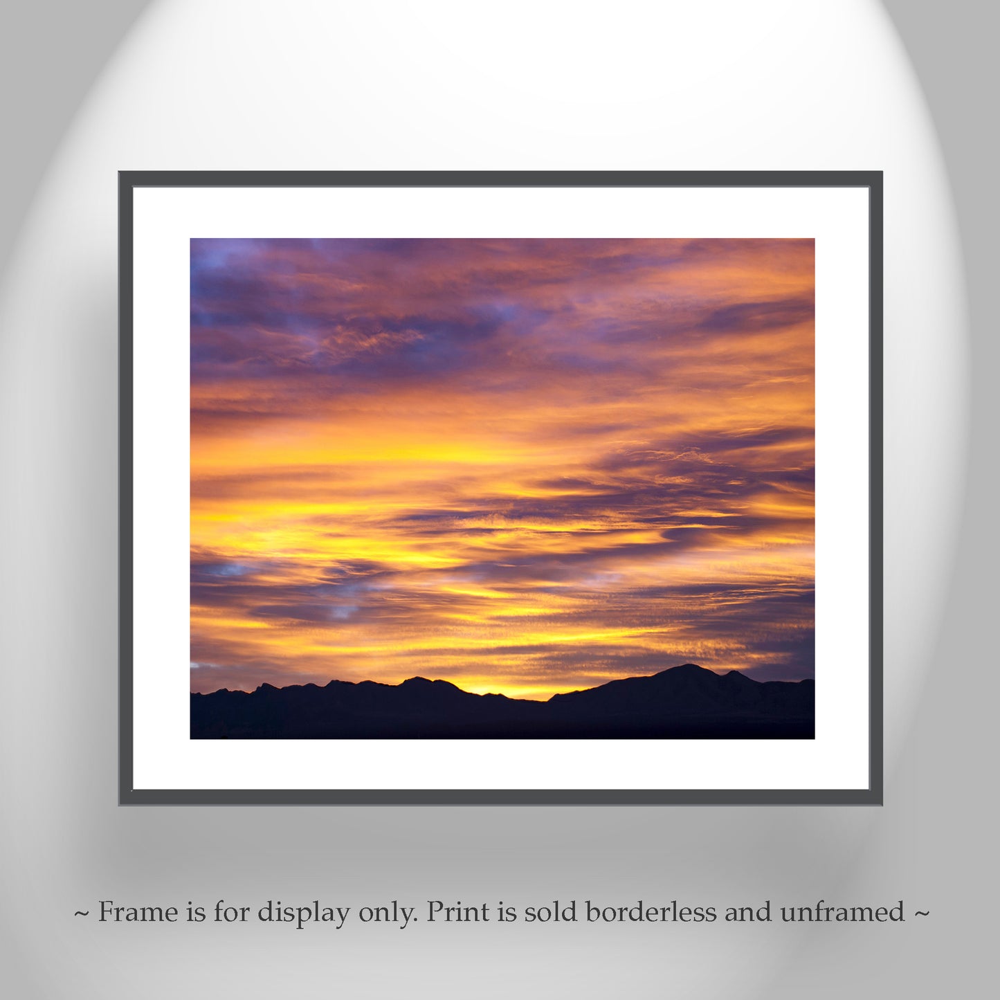 Arizona Desert Sunset Fine Art Print | Tucson Monsoon Sky Photo