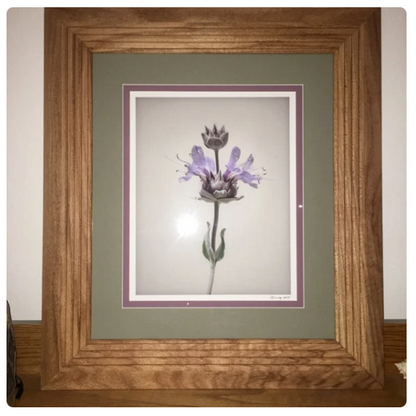 Desert Sage Flower Print Wall Art as Minimalist Botanical Decor