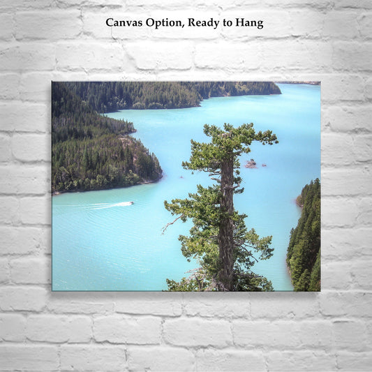 Cascade Mountains & Diablo Lake – Pacific Northwest Landscape with Glacial Silt | Washington State Wall Art