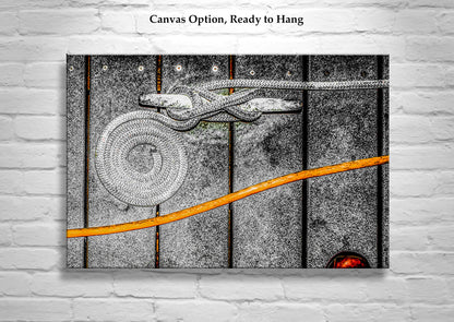 Surreal Nautical Art Print with San Diego California Marina Mooring Line & Cleat