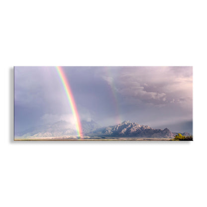 Double Rainbow in Tucson Arizona | Desert Mountain Landscape Wall Art