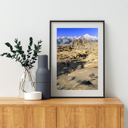 Eastern Sierra Wall Art for Sale with Mt Whitney and California Desert