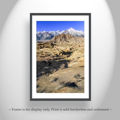 Eastern Sierra Wall Art for Sale with Mt Whitney and California Desert