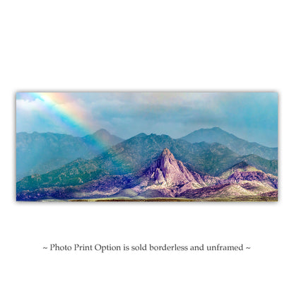 Elephant Head Peak Santa Rita Mountains Arizona Landscape Art & Rainbow