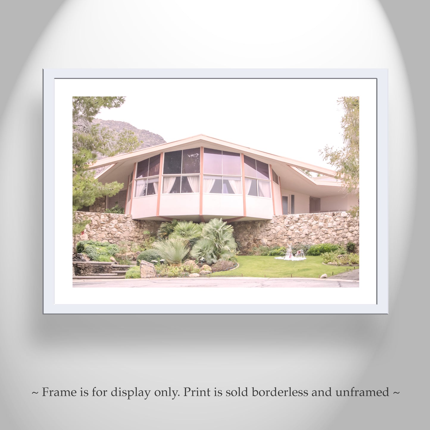 Elvis Presley Palm Springs House Mid Century Art Print