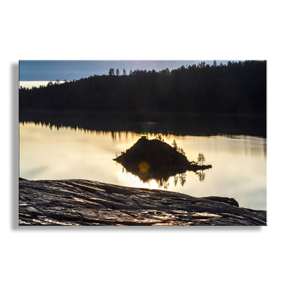Lake Tahoe Emerald Bay Wall Art with Peaceful Sierra Sunrise