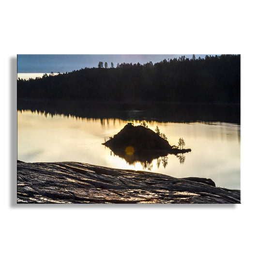 Lake Tahoe Emerald Bay Wall Art with Peaceful Sierra Sunrise