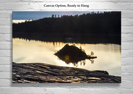 Lake Tahoe Emerald Bay Wall Art with Peaceful Sierra Sunrise