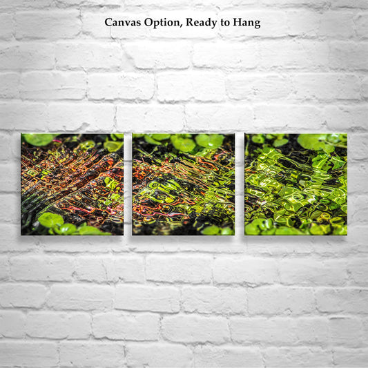 Water Ripples Art Empire Ranch Arizona | Square Nature Print Set