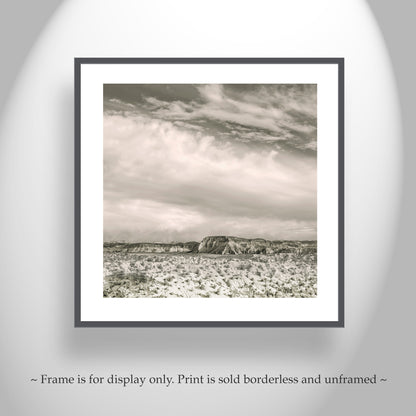 Escalante Utah Desert Landscape Photography on Square Print
